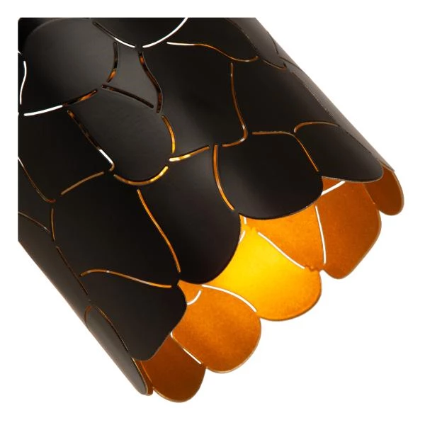 Lucide ALMELO - Foco de pared / Lámpara de pared - Ø 12 cm - 1xE14 - Negro - detalle 3
